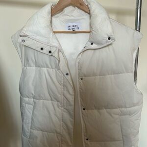 Galeries Lafayette Women's White Puffer Vest